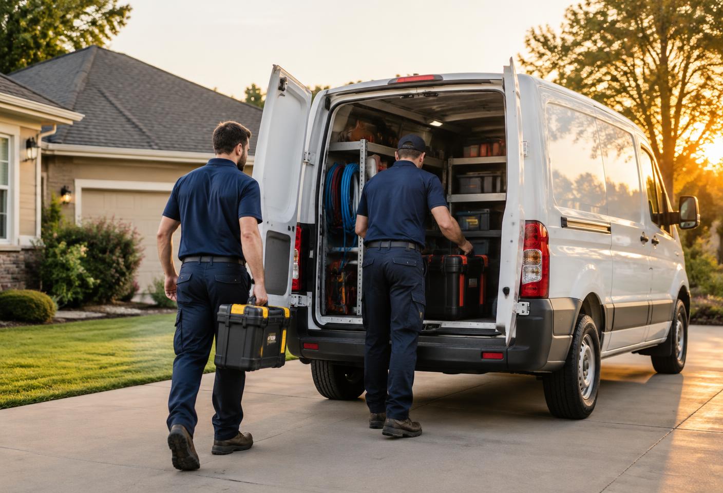 Our plumbing service team